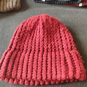 Hand crafted Crochet Beanie - red
